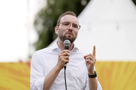 Landtagswahlkampf der FDP in Blankenfelde-Mahlow