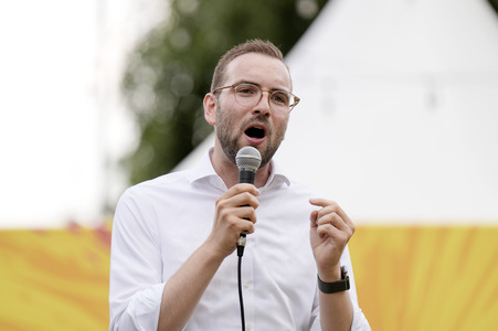 Landtagswahlkampf der FDP in Blankenfelde-Mahlow