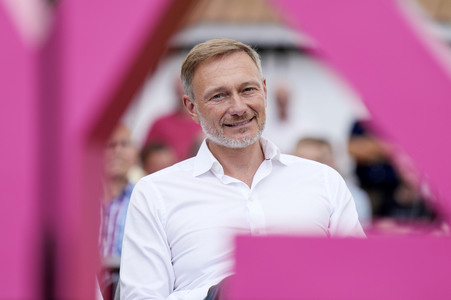 Landtagswahlkampf der FDP in Blankenfelde-Mahlow