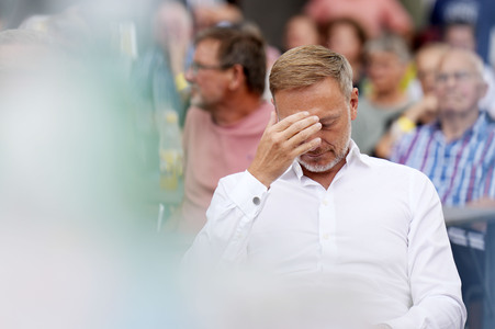 Landtagswahlkampf der FDP in Blankenfelde-Mahlow