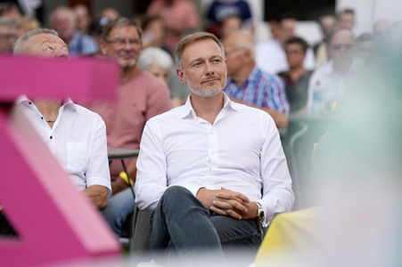 Landtagswahlkampf der FDP in Blankenfelde-Mahlow