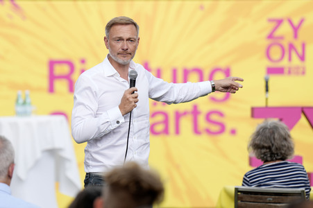 Landtagswahlkampf der FDP in Blankenfelde-Mahlow