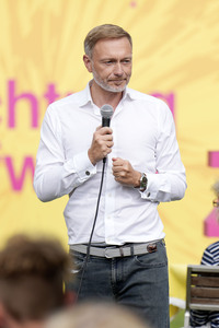 Landtagswahlkampf der FDP in Blankenfelde-Mahlow