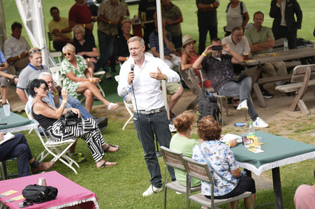 Landtagswahlkampf der FDP in Blankenfelde-Mahlow