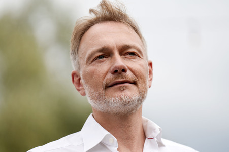 Landtagswahlkampf der FDP in Blankenfelde-Mahlow