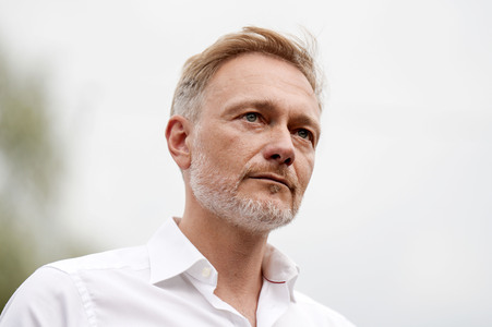 Landtagswahlkampf der FDP in Blankenfelde-Mahlow