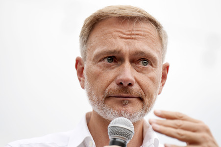 Landtagswahlkampf der FDP in Blankenfelde-Mahlow