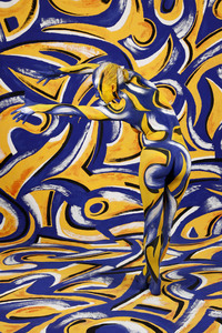 BODYART: Blau-Gelb Splash / Blue-Yellow Splash