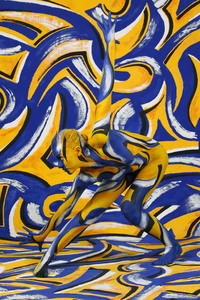 BODYART: Blau-Gelb Splash / Blue-Yellow Splash