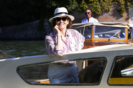 Abfahrt von Sigourney Weaver am Hotel Excelsior, Internationale Filmfestspiele von Venedig 2024