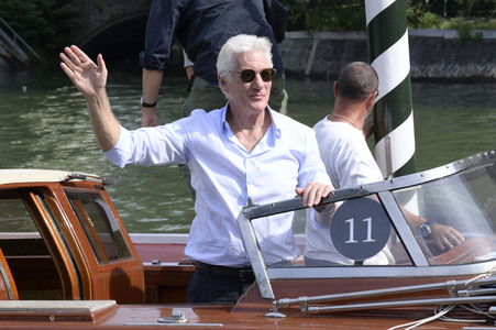 Ankunft von Richard Gere am Hotel Excelsior, Internationale Filmfestspiele von Venedig 2024