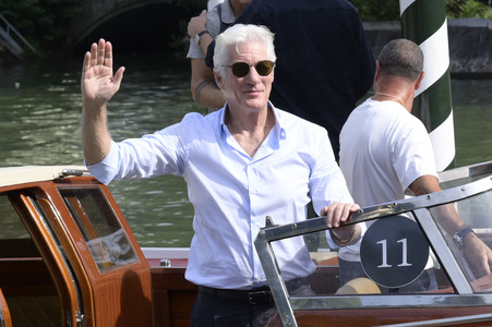 Ankunft von Richard Gere am Hotel Excelsior, Internationale Filmfestspiele von Venedig 2024