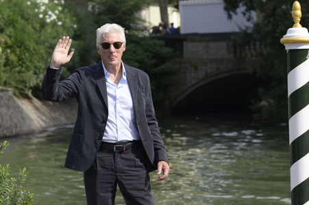 Ankunft von Richard Gere am Hotel Excelsior, Internationale Filmfestspiele von Venedig 2024