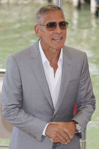 Ankunft von George Clooney und Brad Pitt am Palazzo del Casino, Internationale Filmfestspiele von Venedig 2024