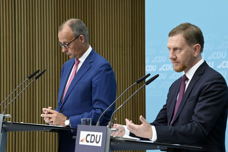 Pressekonferenz der CDU nach den Landtagswahlen in Thüringen und Sachsen in Berlin