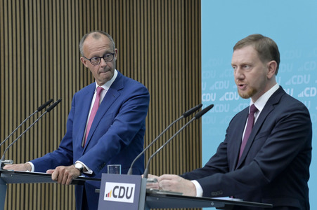 Pressekonferenz der CDU nach den Landtagswahlen in Thüringen und Sachsen in Berlin