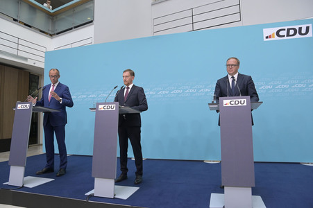 Pressekonferenz der CDU nach den Landtagswahlen in Thüringen und Sachsen in Berlin