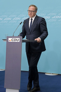 Pressekonferenz der CDU nach den Landtagswahlen in Thüringen und Sachsen in Berlin