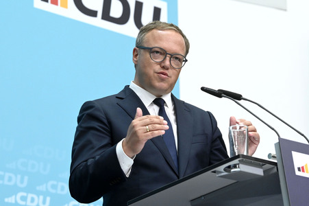 Pressekonferenz der CDU nach den Landtagswahlen in Thüringen und Sachsen in Berlin