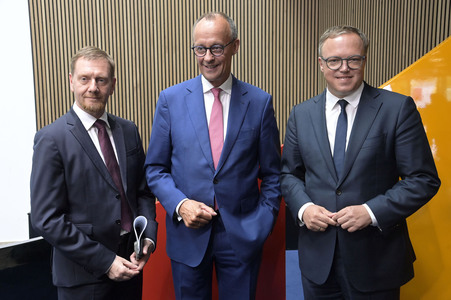 Pressekonferenz der CDU nach den Landtagswahlen in Thüringen und Sachsen in Berlin