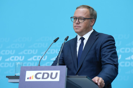 Pressekonferenz der CDU nach den Landtagswahlen in Thüringen und Sachsen in Berlin
