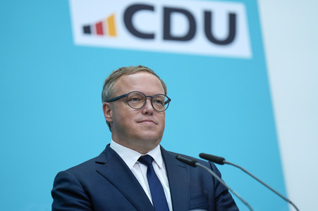 Pressekonferenz der CDU nach den Landtagswahlen in Thüringen und Sachsen in Berlin