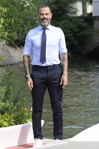 Ankunft von Katia Pedrotti und Ascanio Pacelli am Hotel Excelsior, Internationale Filmfestspiele von Venedig 2024