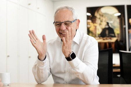 Fototermin mit Michael Vassiliadis in Hannover