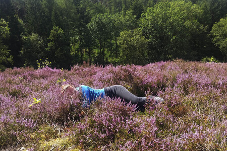 NATURE ART: Lila Heide / Purple Heather Bodypainting
