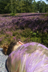 NATURE ART: Lila Heide / Purple Heather Bodypainting