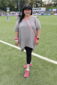 Benefiz-Fußballspiel 'Kicken mit Herz' 2024 in Hamburg