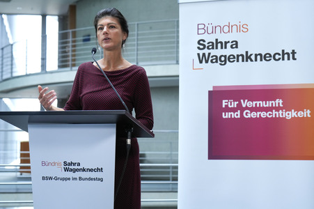 Pressekonferenz des BSW in Berlin