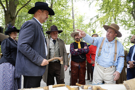 Markus Söder besucht den Cowboy-Club München