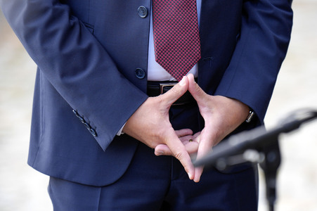 Pressestatement der CDU/CSU nach Beratungen zwischen Ampel, Union und Ländern zur Migrationspolitik in Berlin