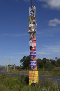Wahlplakate in Bernau bei Berlin