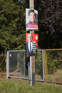 Wahlplakate in Bernau bei Berlin