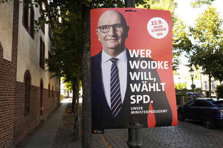 Wahlplakate in Bernau bei Berlin