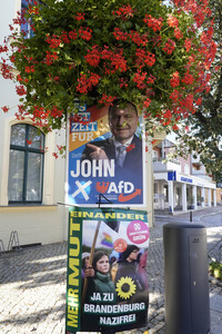 Wahlplakate in Bernau bei Berlin