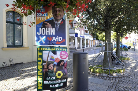 Wahlplakate in Bernau bei Berlin