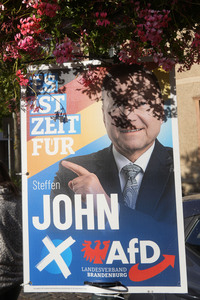 Wahlplakate in Bernau bei Berlin