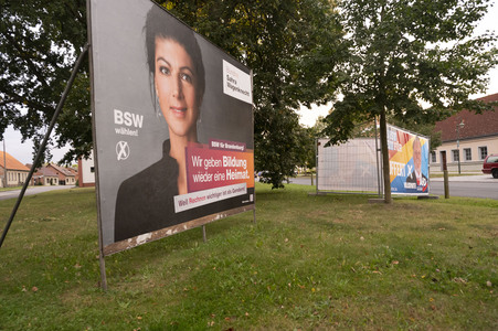 Wahlplakate in Brandenburg