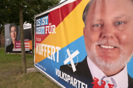 Wahlplakate in Brandenburg