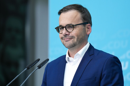 Pressekonferenz der CDU zur Landtagswahl in Brandenburg