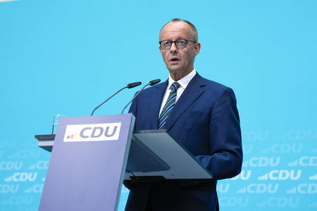Pressekonferenz der CDU zur Landtagswahl in Brandenburg
