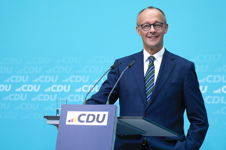 Pressekonferenz der CDU zur Landtagswahl in Brandenburg