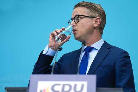 Pressekonferenz der CDU zur Landtagswahl in Brandenburg
