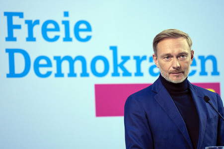 Pressekonferenz der FDP zur Landtagswahl in Brandenburg