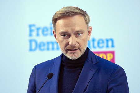 Pressekonferenz der FDP zur Landtagswahl in Brandenburg