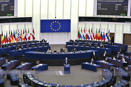 Plenartagung im Europäischen Parlament in Straßburg