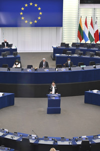 Plenartagung im Europäischen Parlament in Straßburg